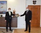 Antrittsbesuch von Regierungsvizepräsident Florian Luderschmid bei Landrat Meier
