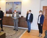 Antrittsbesuch des neuen Kreishandwerksmeisters Erich Sperber bei Landrat Meier